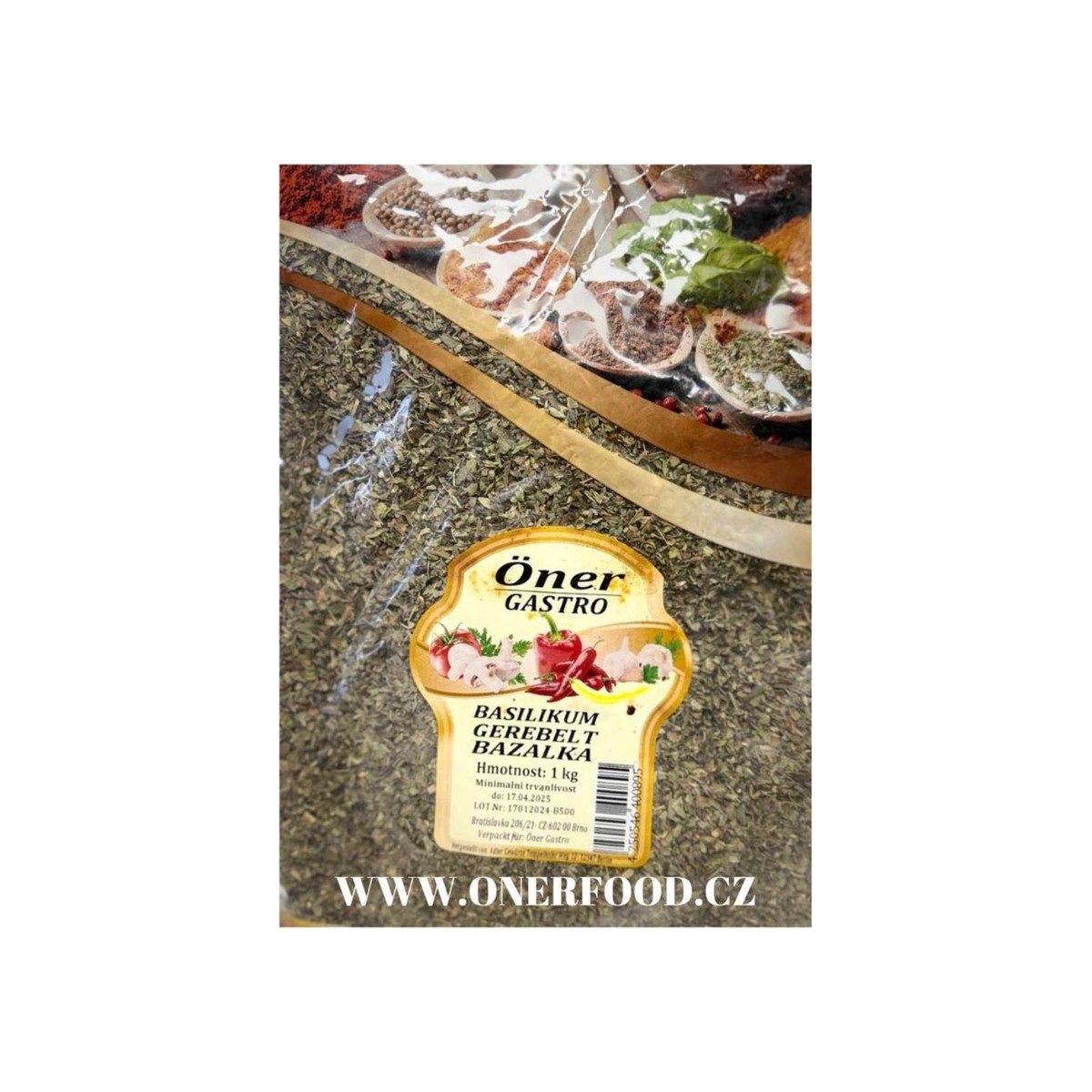 Bazalka sušená drhnutá 1 kg