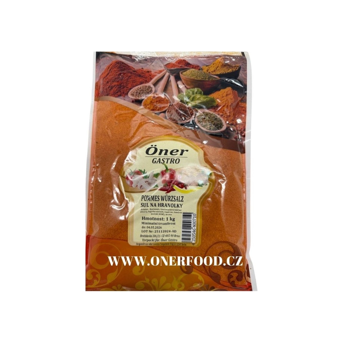 Sůl na hranolky jemná 1 kg
