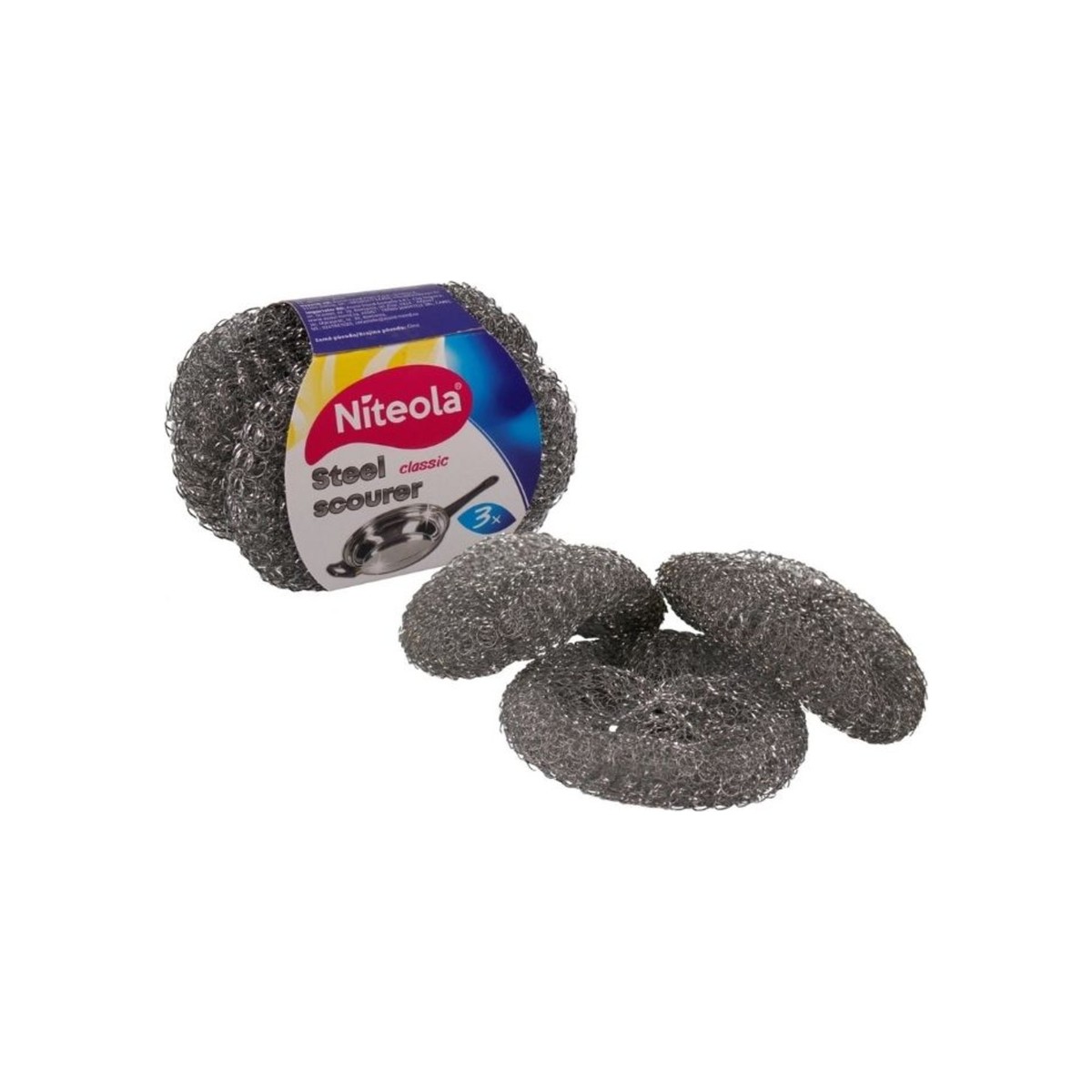 Drátěnka na nádobí Niteola kovová 3 ks
