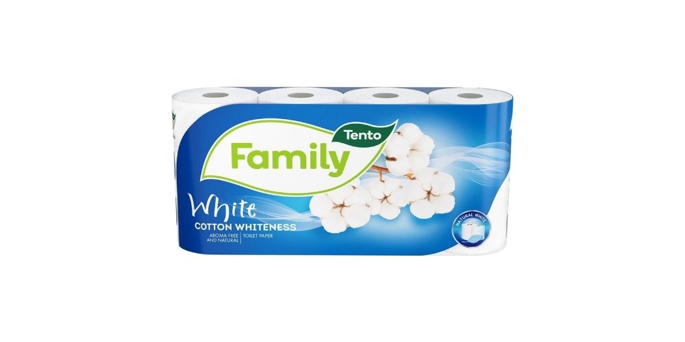T.PAPÍR TENTO FAMILY WHITE 2vr./156út./18 m 8 R.*