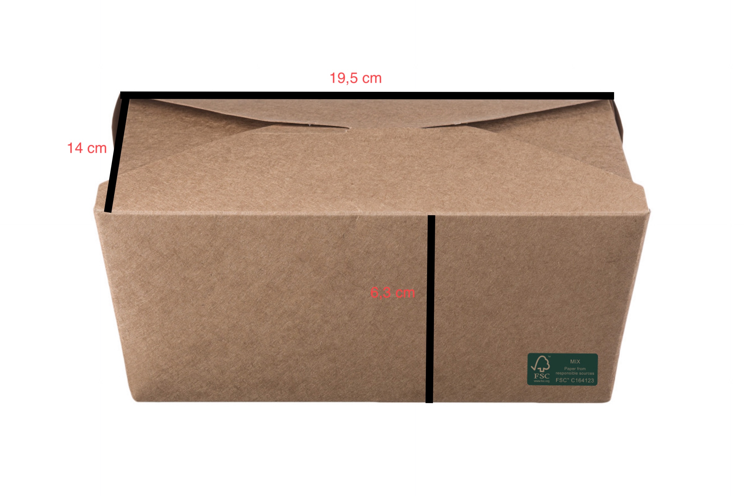 KRAFTOVÝ MENUBOX NA JÍDLO 2000 ML S VÍKEM EKO FSC 50 KS – VELKOOBCHOD GASTRO OBALY