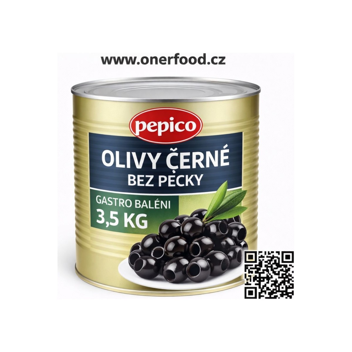 Olivy černé bez pecky 3,5 kg