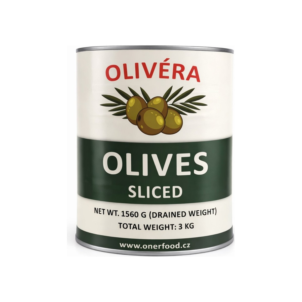 Olivy zelené krájené 3 kg
