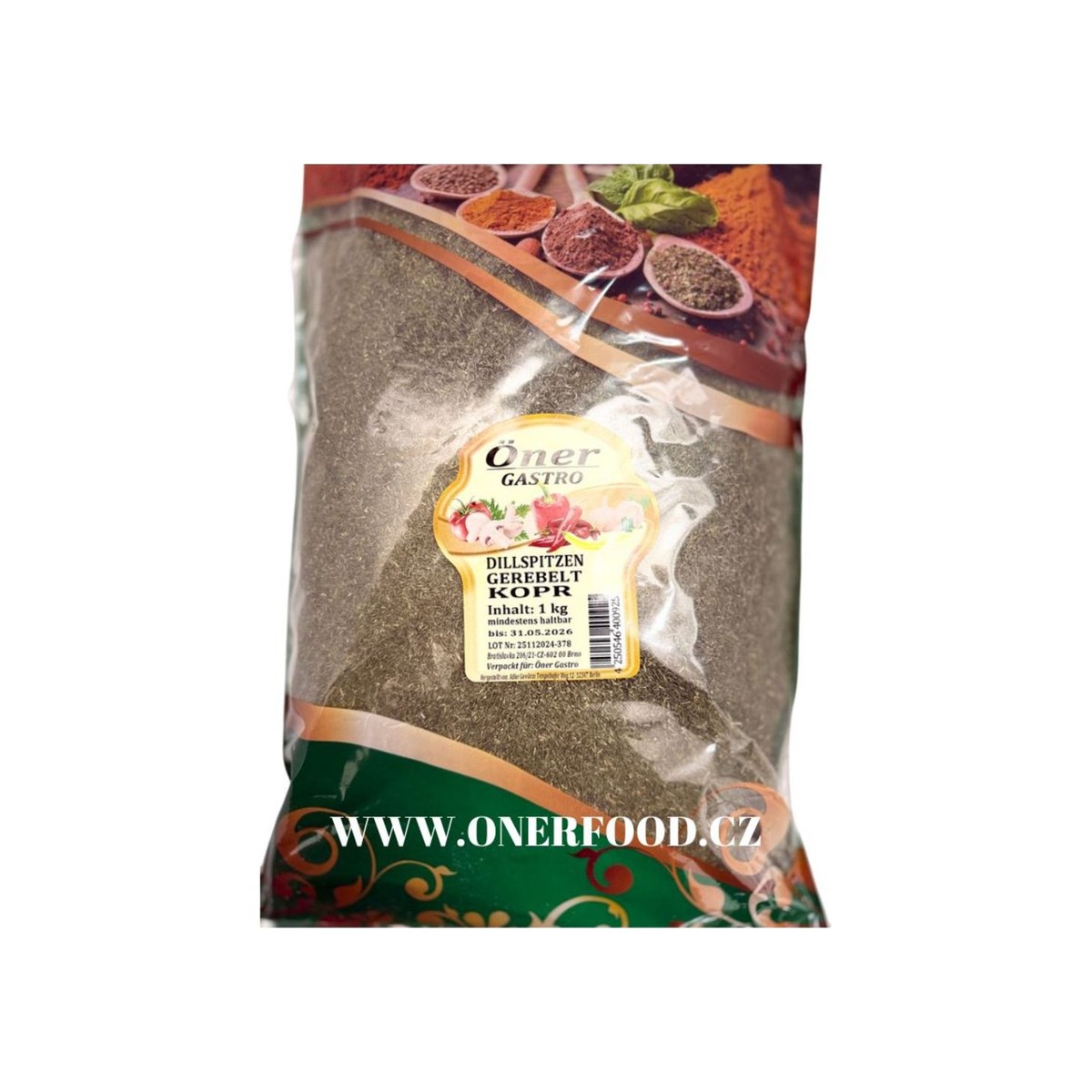 Kopr sušený řezaný 1 kg